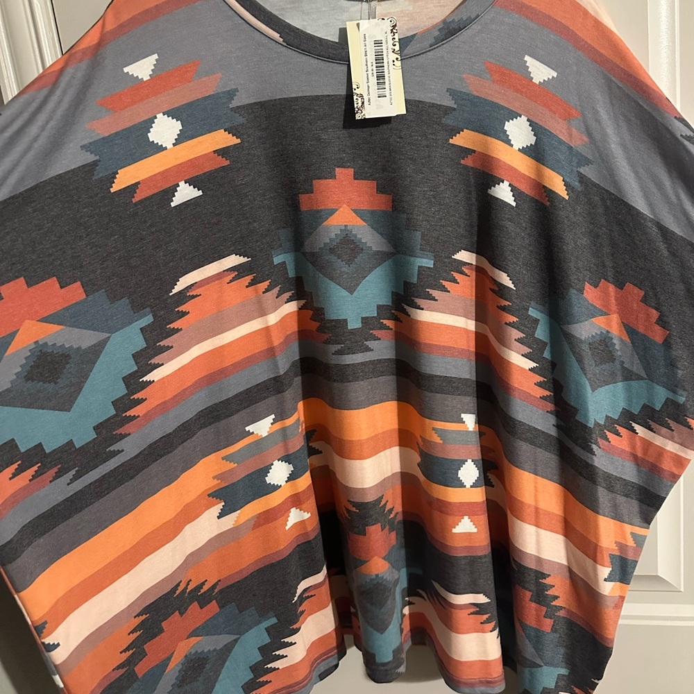 Aztec Patterned Women's Tunic Top - Picture 2 of 2